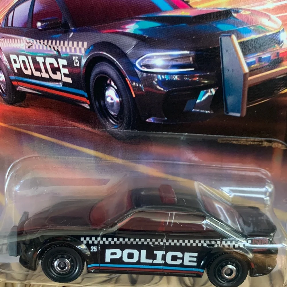 2023 Dodge Charger Pursuit Police Black Cop Car Matchbox Diecast MB1509 New 2025